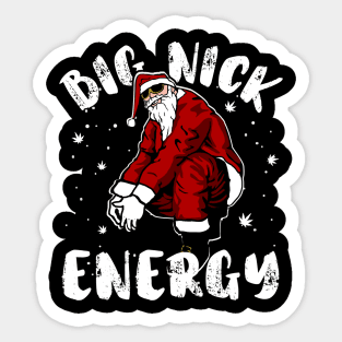 Big Nick Energy Cool Santa Claus Sticker